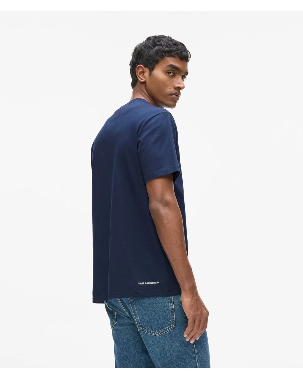 Karl Lagerfeld Blue Ikon T-Shirt for men