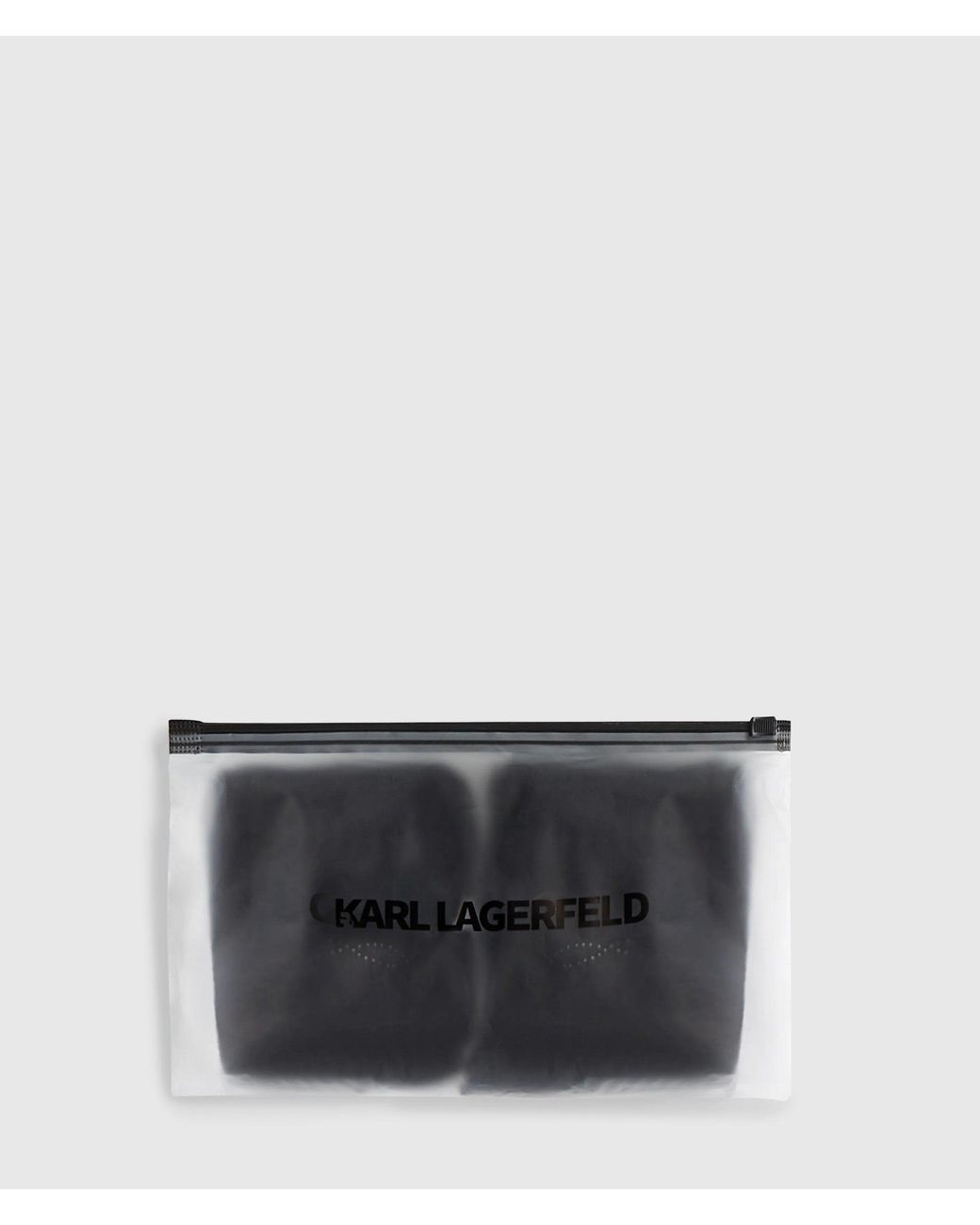 Karl Lagerfeld White Autograph Mesh And Rhinestone Socks