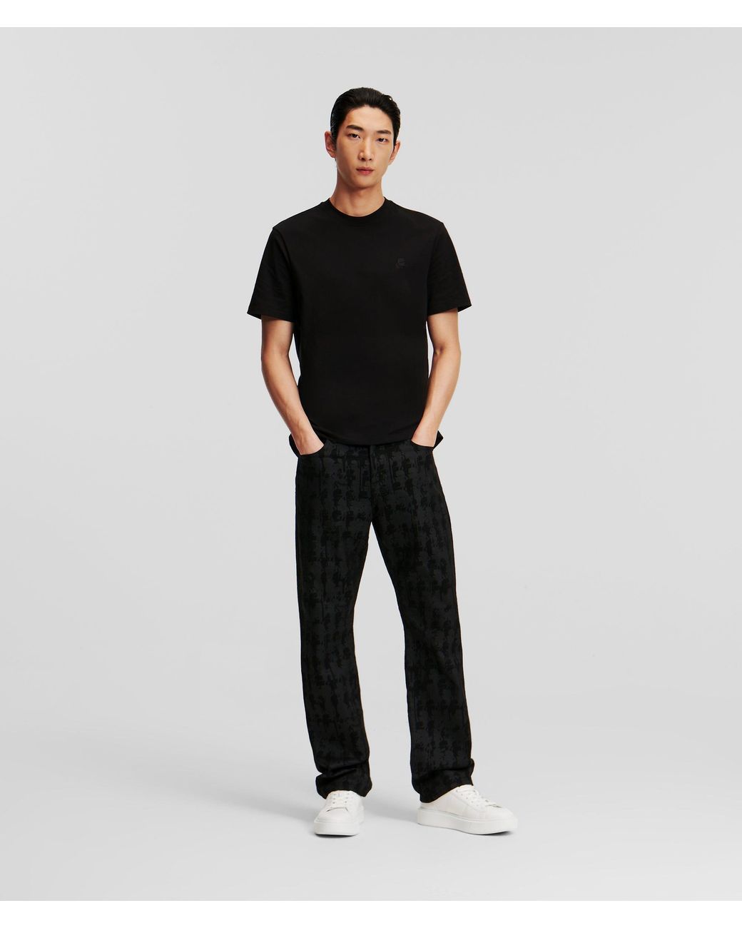 Karl Lagerfeld Black Kameo T-Shirt for men