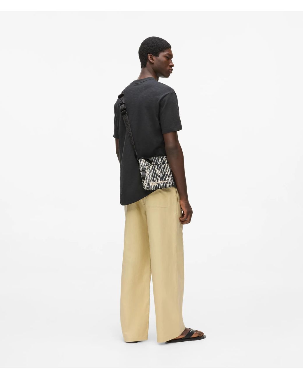 Sac À Bandoulière En Nylon Avec Logo Linéaire, Homme, Taille KL Jeans pour homme en coloris Black