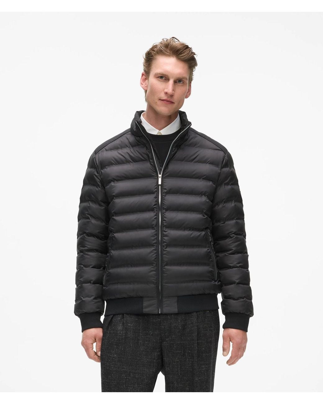 Karl Lagerfeld Black Lightweight Padded Jacket for men