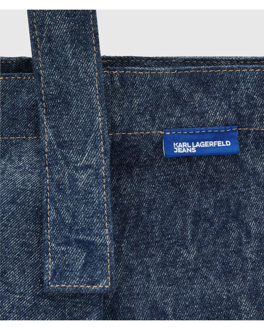 KL Jeans Blue Denim Buckle Strap Shopper
