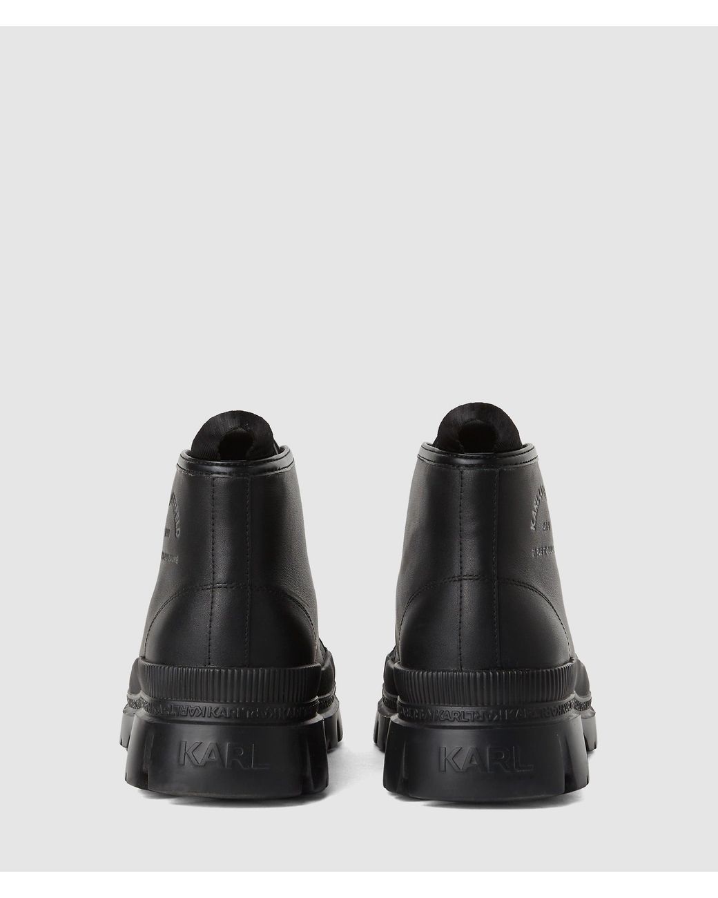 Karl Lagerfeld Black Trekka Maison Boots for men