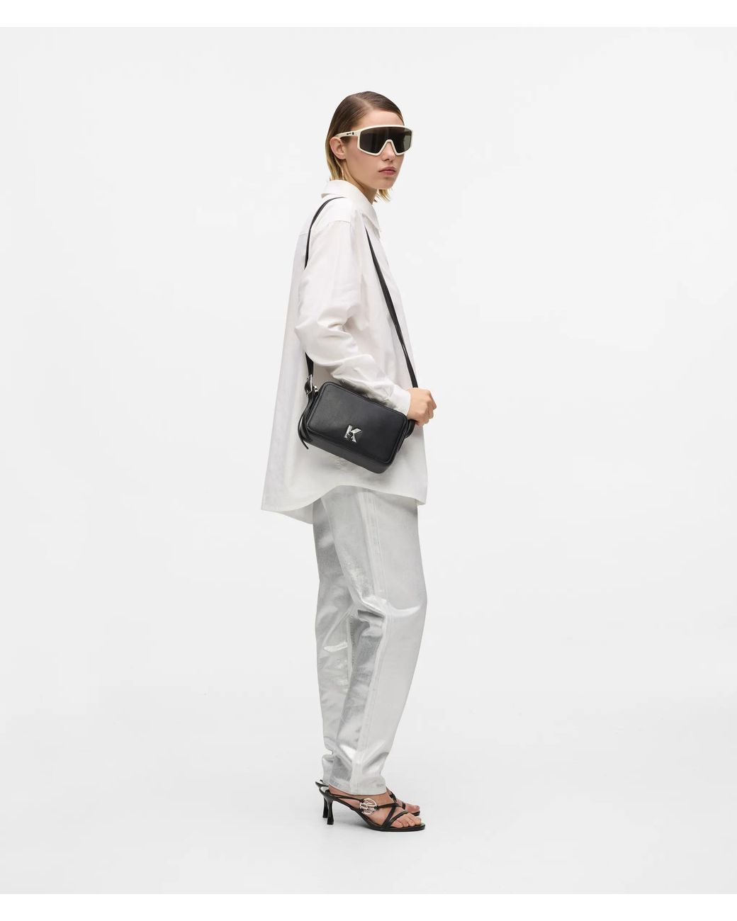 KL Jeans Black Twin Strap Camera Bag
