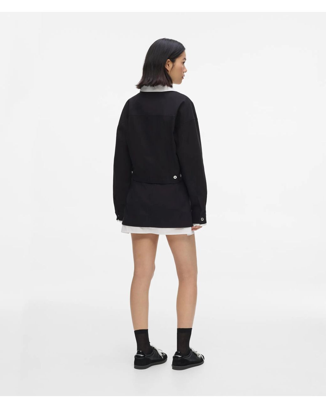 KL Jeans Black And Canvas Mini Skirt
