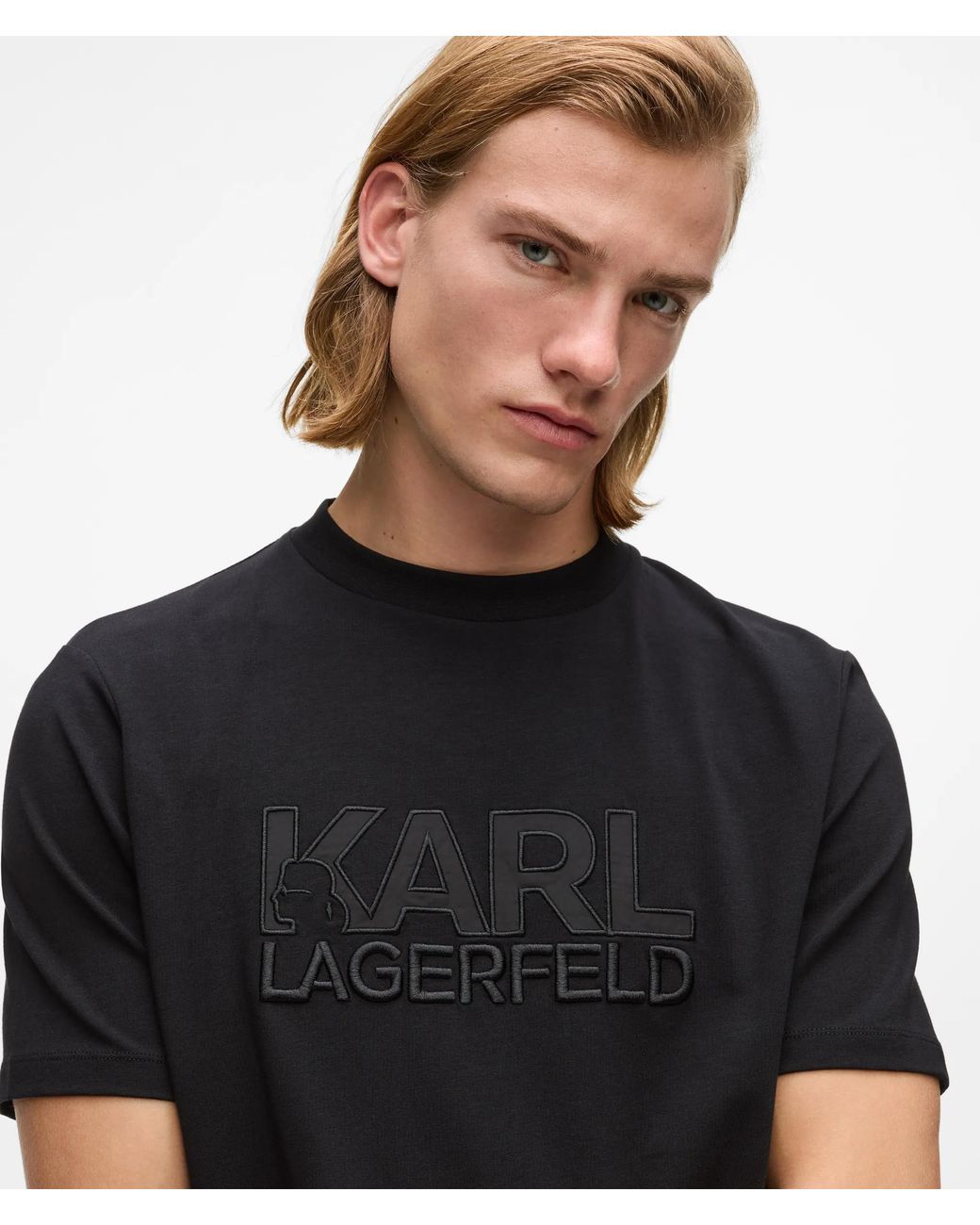 T-Shirt À Logo, Homme, Taille Karl Lagerfeld pour homme en coloris Black