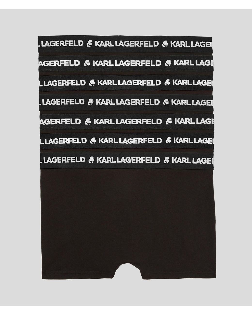 Karl Lagerfeld Black Logo-Waistband Boxers (Set Of Seven) for men