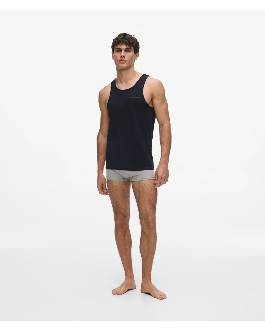 Karl Lagerfeld Black Logo Tank Top – 2-Pack for men