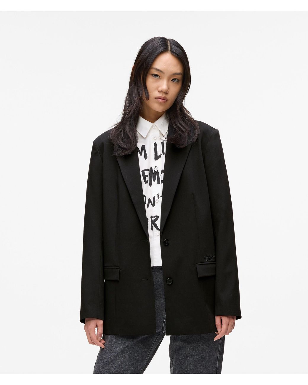 KL Jeans Black Karl Quote Blazer