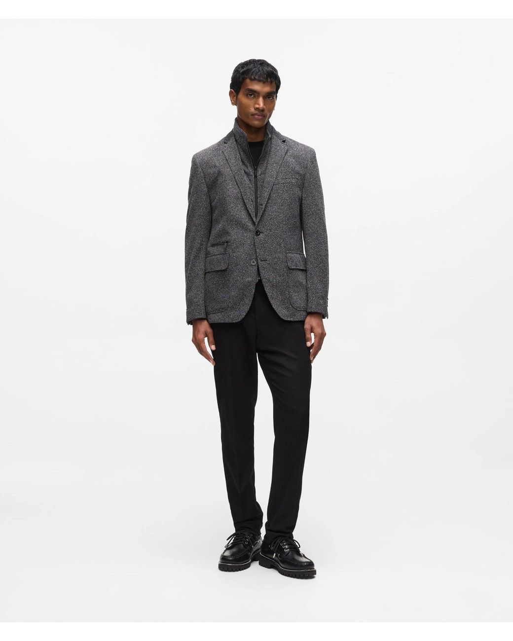 Karl Lagerfeld Gray Padded Insert Jacket for men
