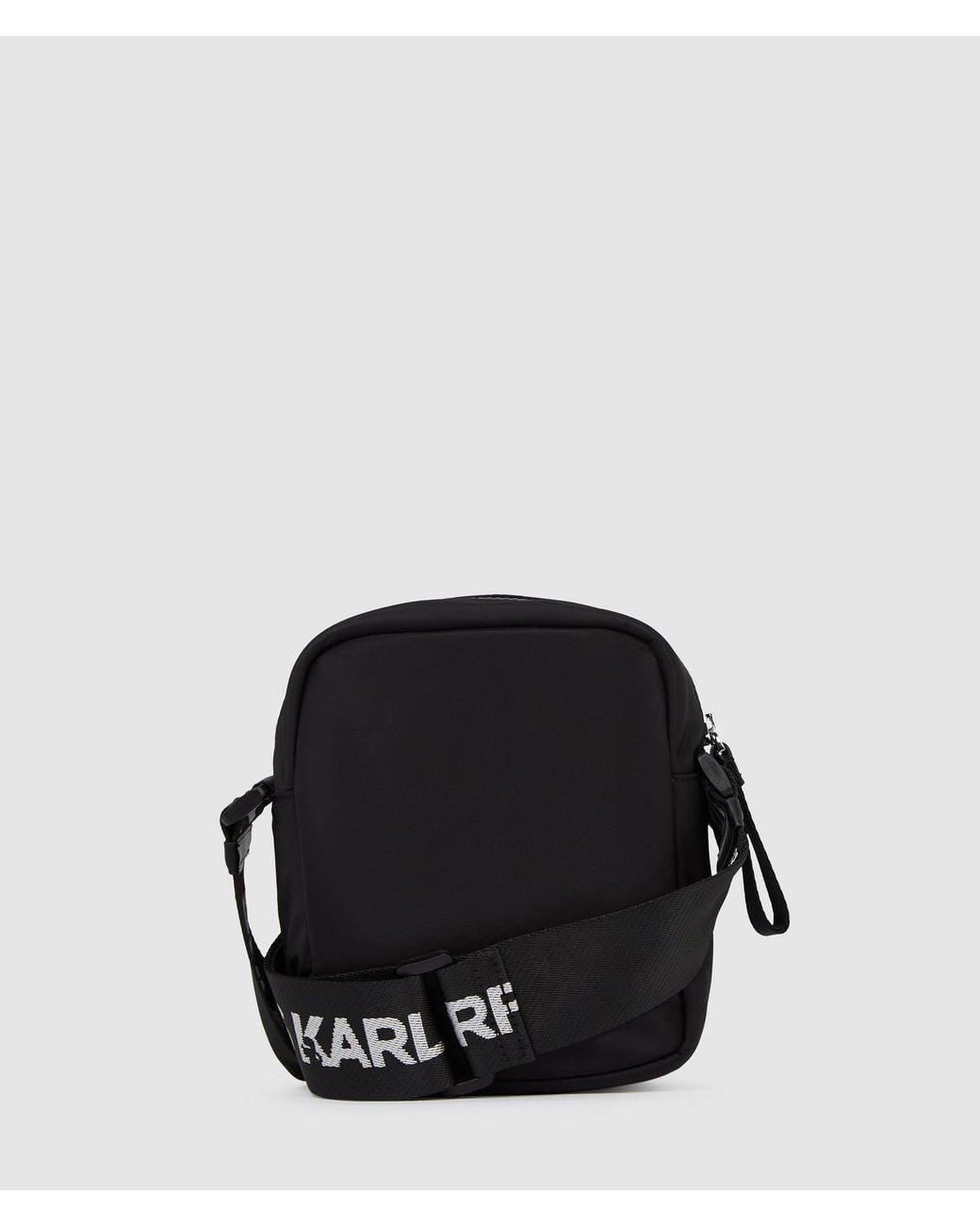 KL Jeans Black Nylon Crossbody Bag for men