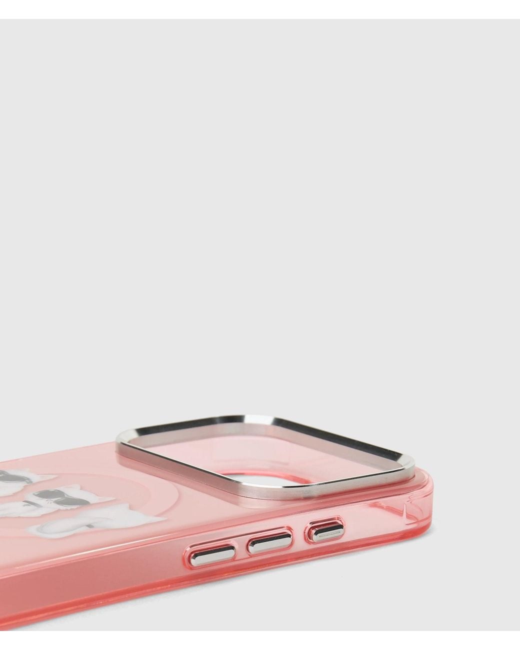 Karl Lagerfeld Pink Ikon Choupette Trio Iphone 17 Pro Case