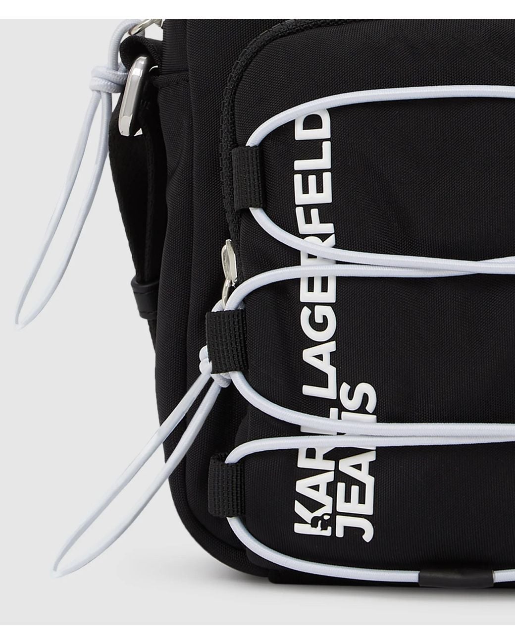 Sac Reporter De Style Utilitaire Avec Cordon De Serrage, Homme, Taille KL Jeans pour homme en coloris Black