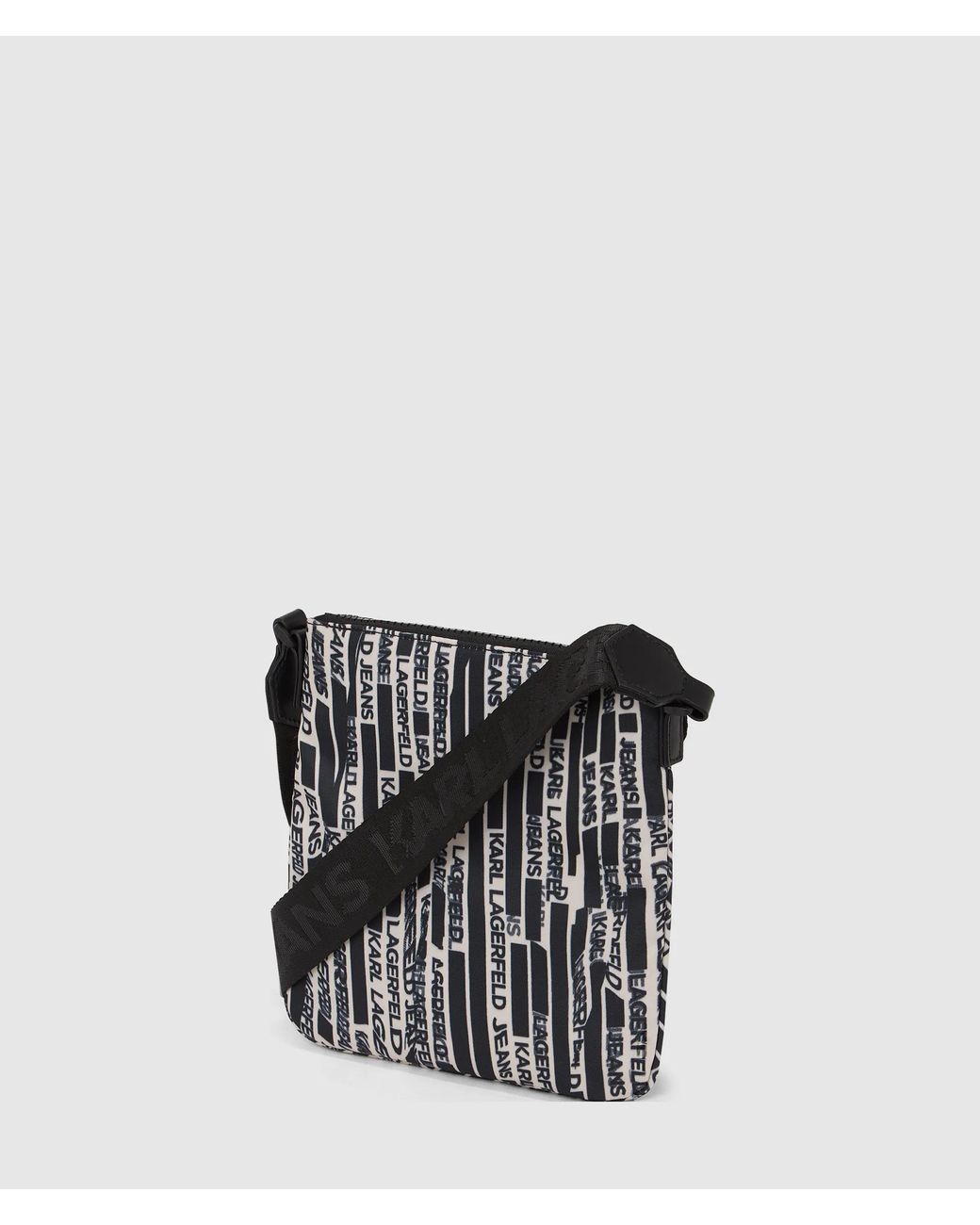 KL Jeans Umhängetasche Aus Nylon Mit Linearem Logo, Herren, Größe in Black für Herren