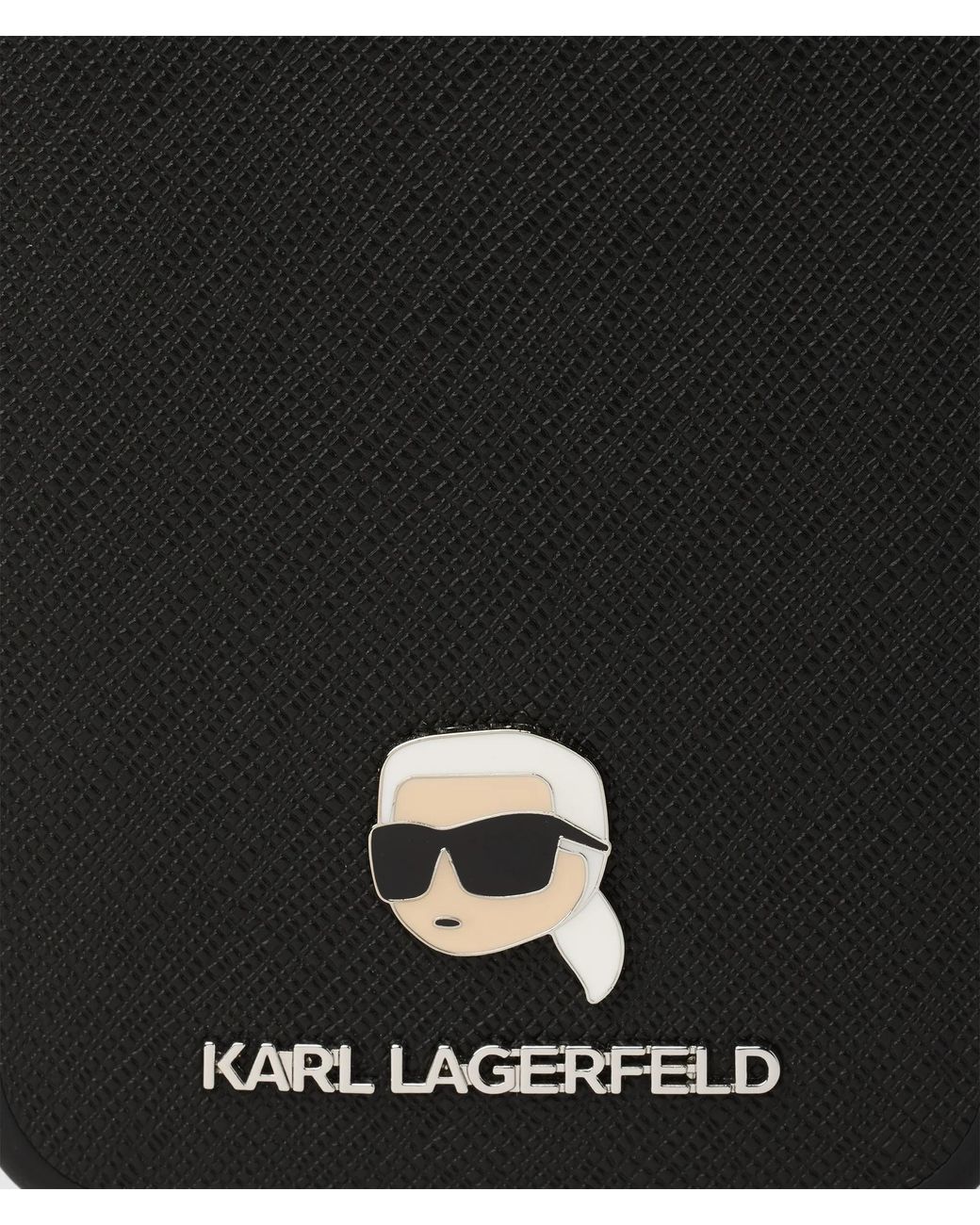 Karl Lagerfeld Black Ikon Karl Iphone 16 Pro Max Case for men