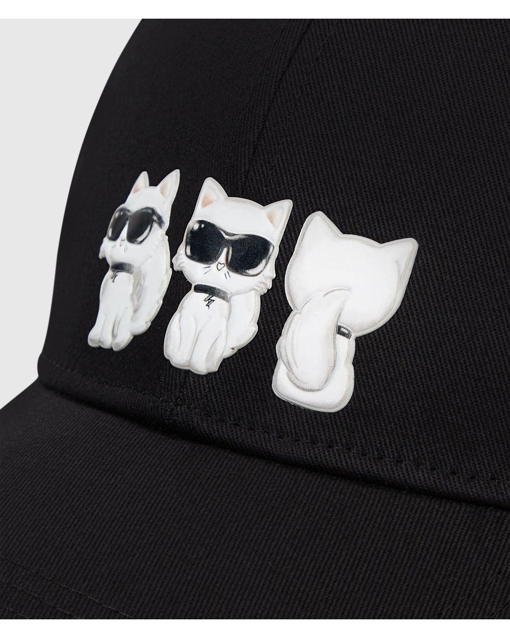 Karl Lagerfeld Black Ikon Choupette Cap