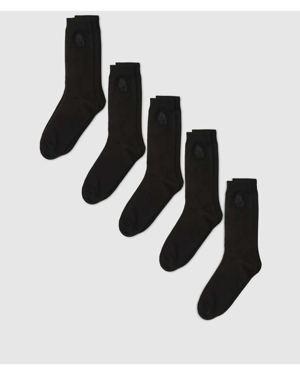 Karl Lagerfeld Black Kameo Socks – 5-Pack for men