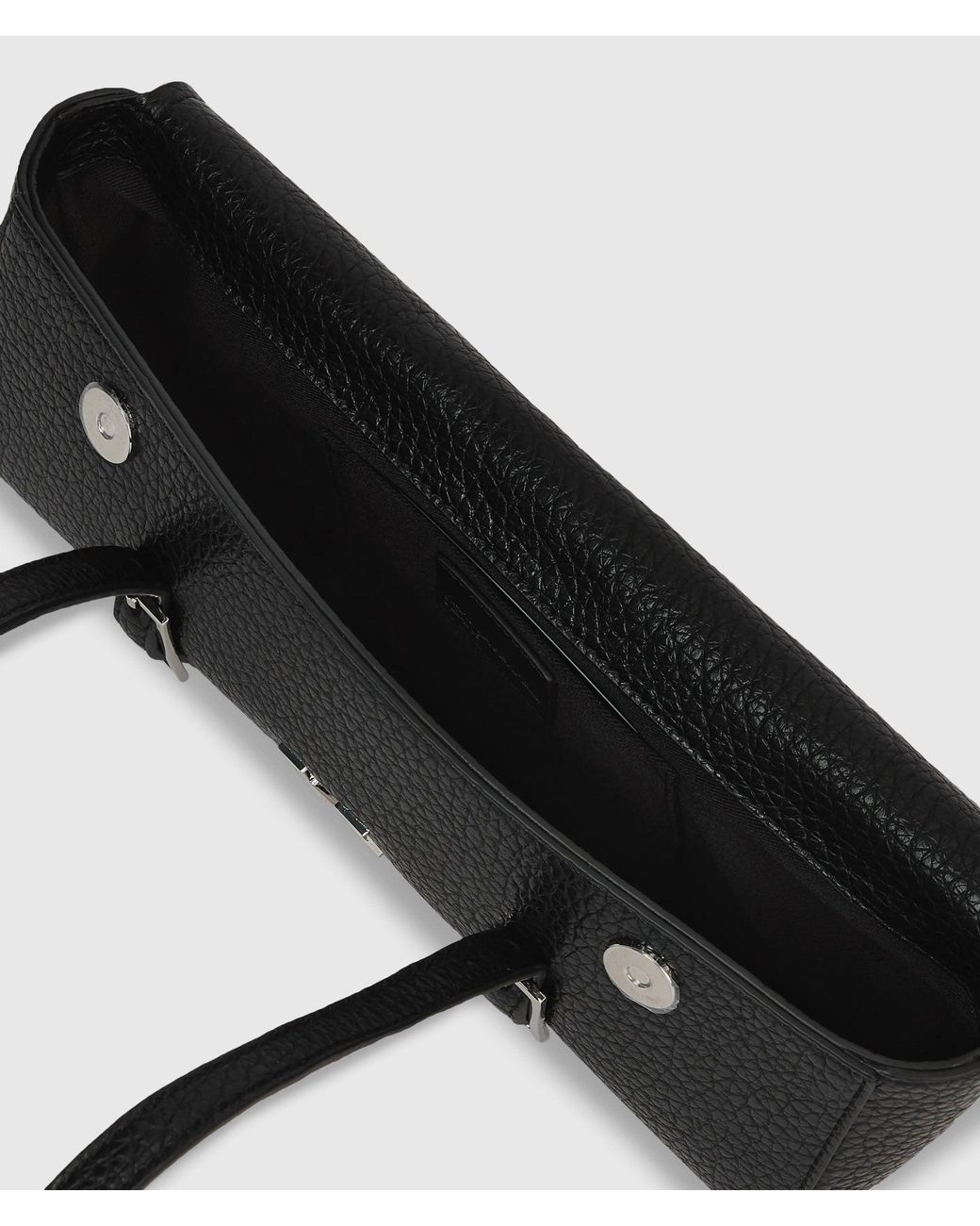 KL Jeans White K Logo Elongated Shoulder Bag