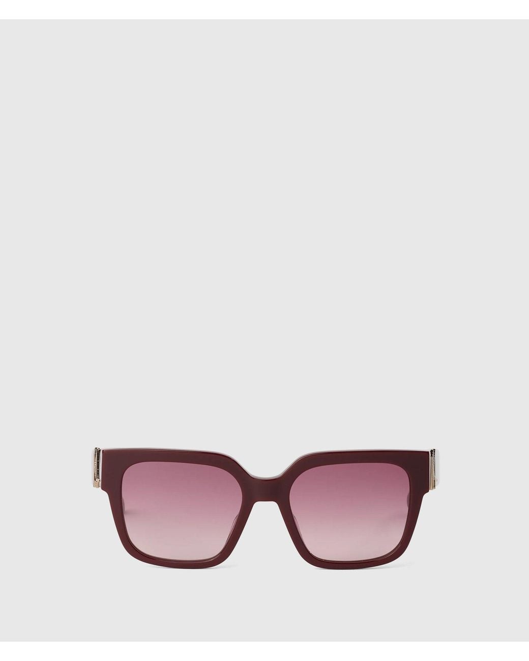 Karl Lagerfeld Pink Monogram Square Sunglasses