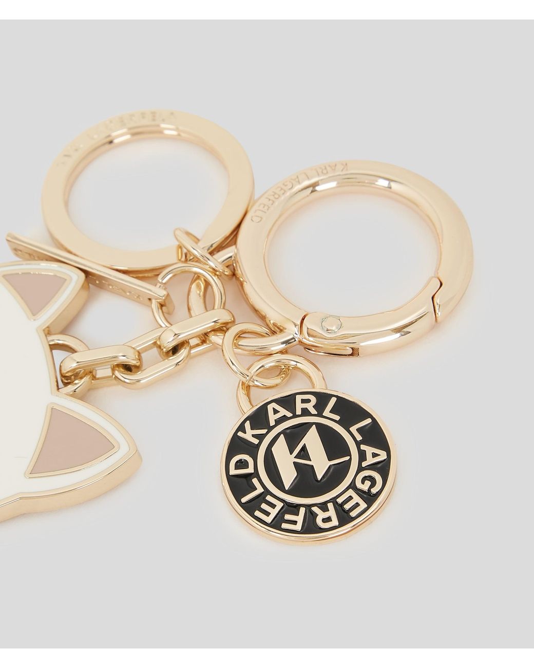 Karl Lagerfeld Metallic Ikon Choupette Keychain