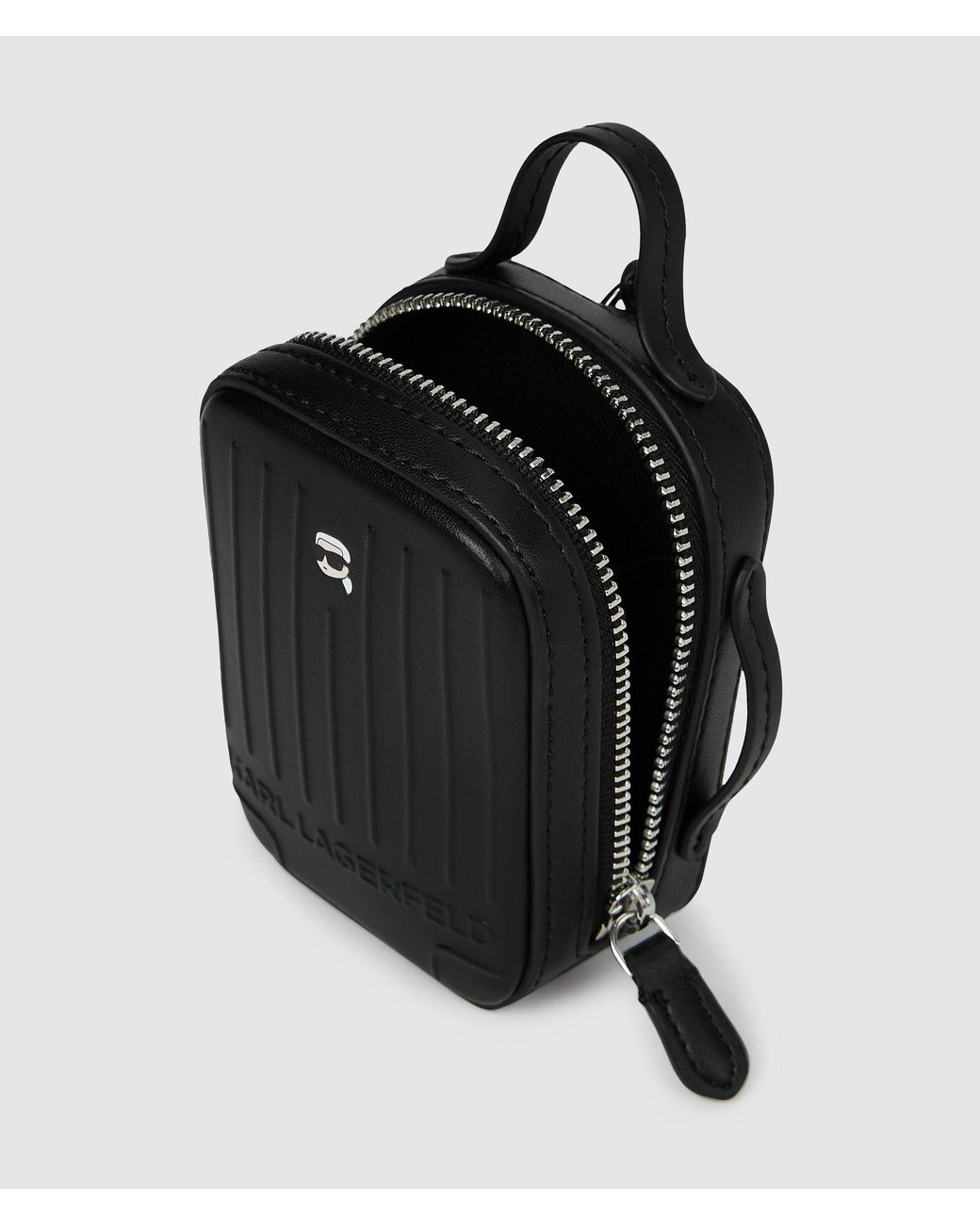 Karl Lagerfeld Black Ikon Suitcase Charm