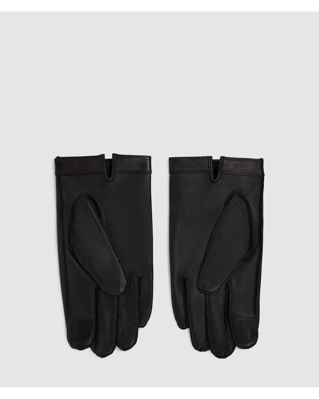 Karl Lagerfeld K/Monogram Lederhandschuhe, Herren, Größe in Black für Herren
