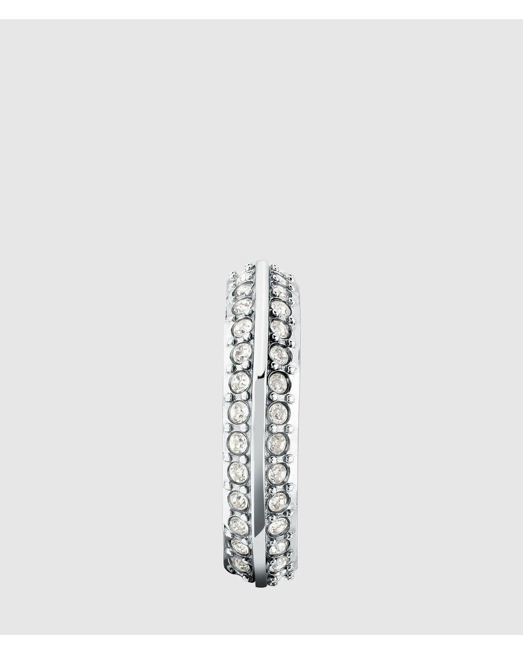 Karl Lagerfeld White Crystal Ring