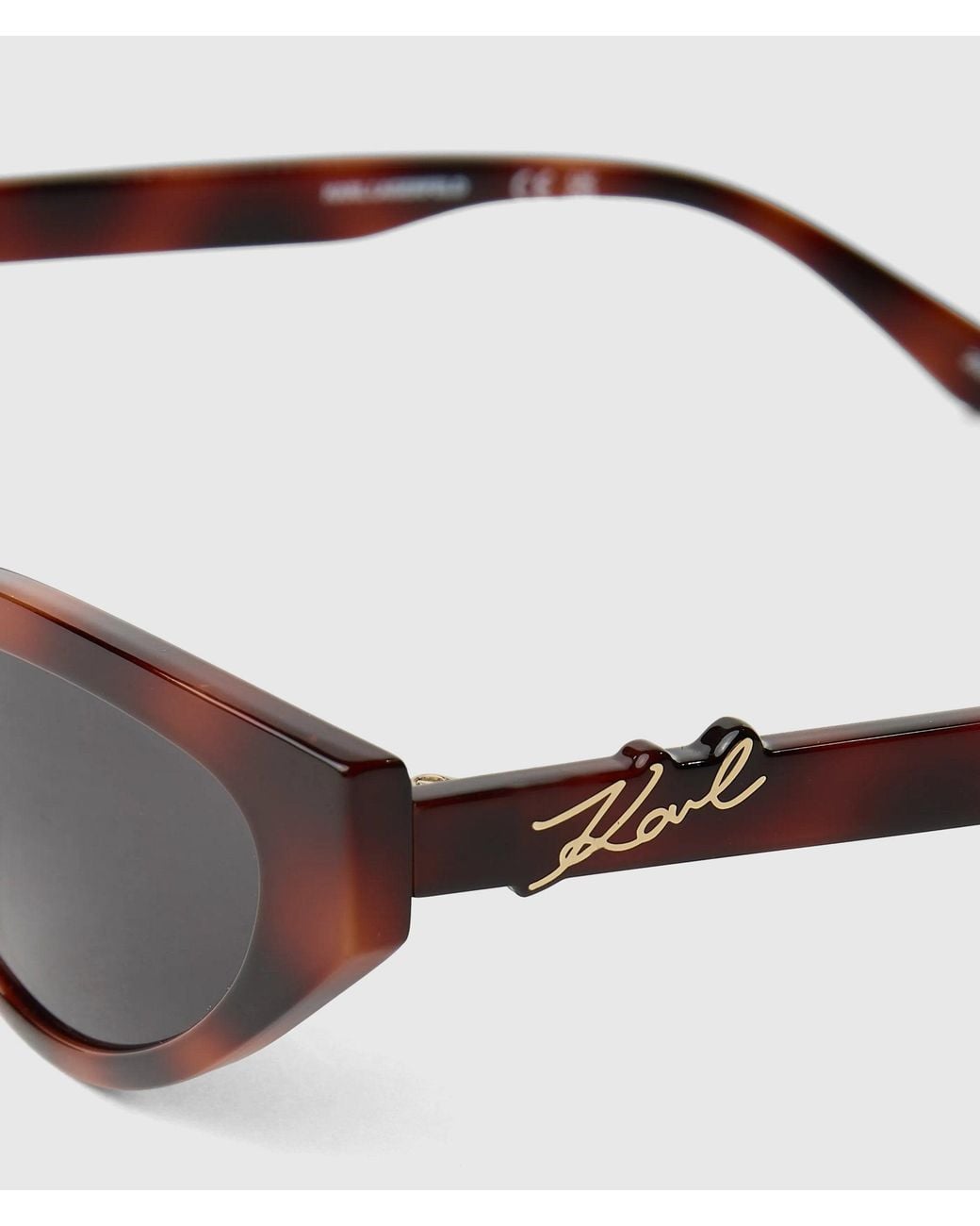 Karl Lagerfeld Multicolor Signature Cat-Eye Sunglasses