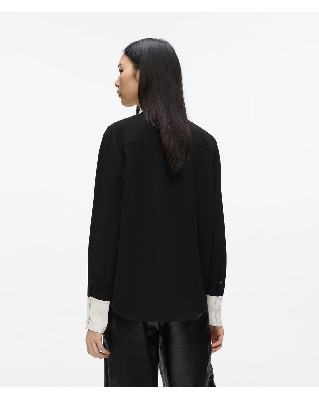 Karl Lagerfeld Black Contrast Karl Letter Shirt