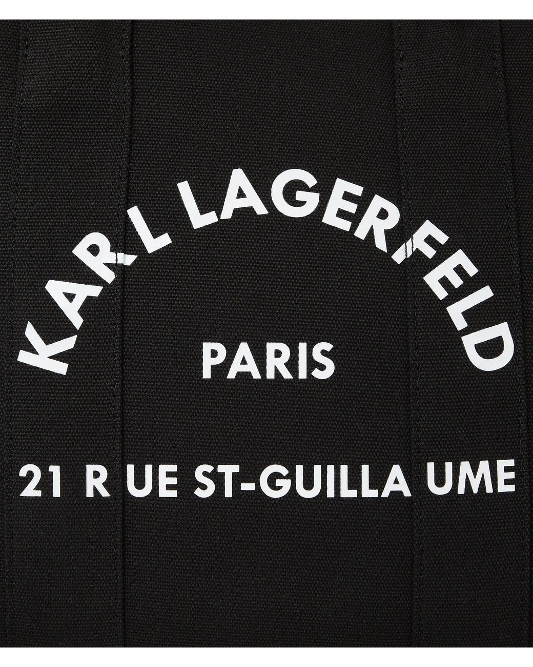 Karl Lagerfeld Black Rue St-Guillaume Medium Square Tote Bag