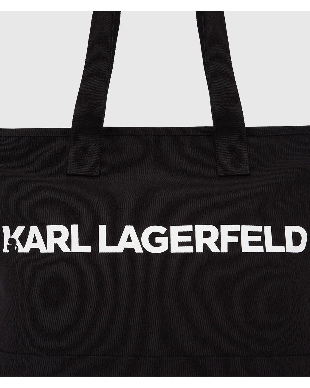 Karl Lagerfeld Black Extra Large Logo Tote Bag for men