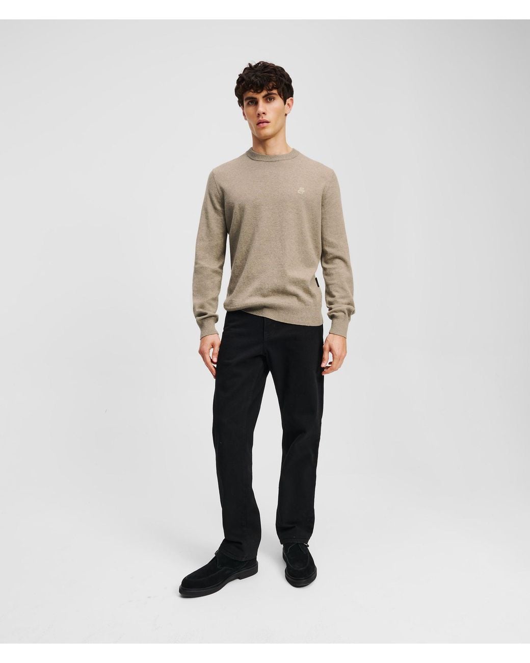 Karl Lagerfeld Natural Kameo Sweater for men