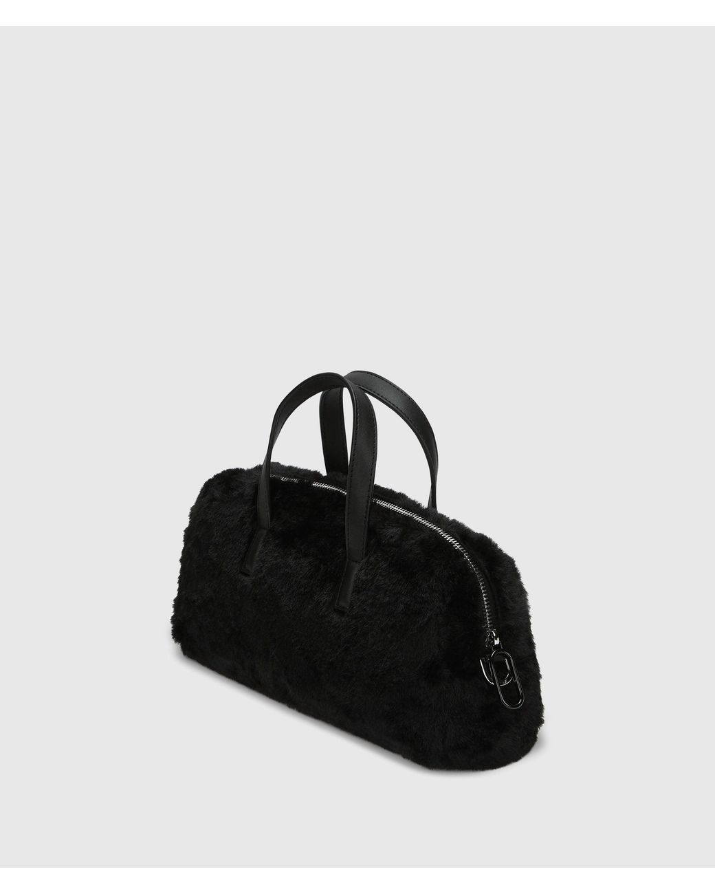 KL Jeans Black Box Logo Furry Bowling Bag