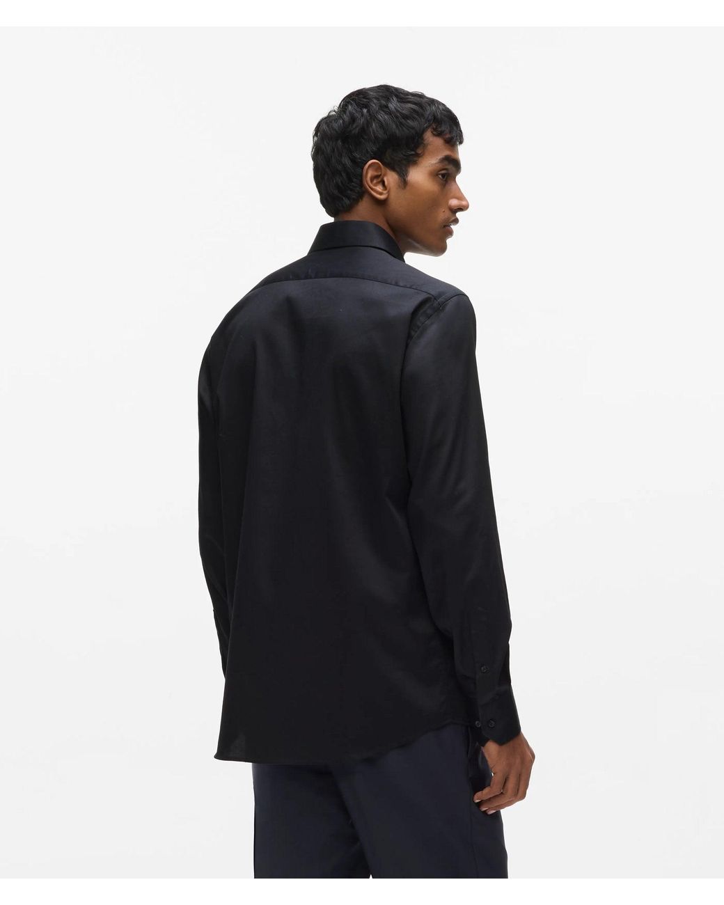 Karl Lagerfeld Blue Monogram Shirt for men