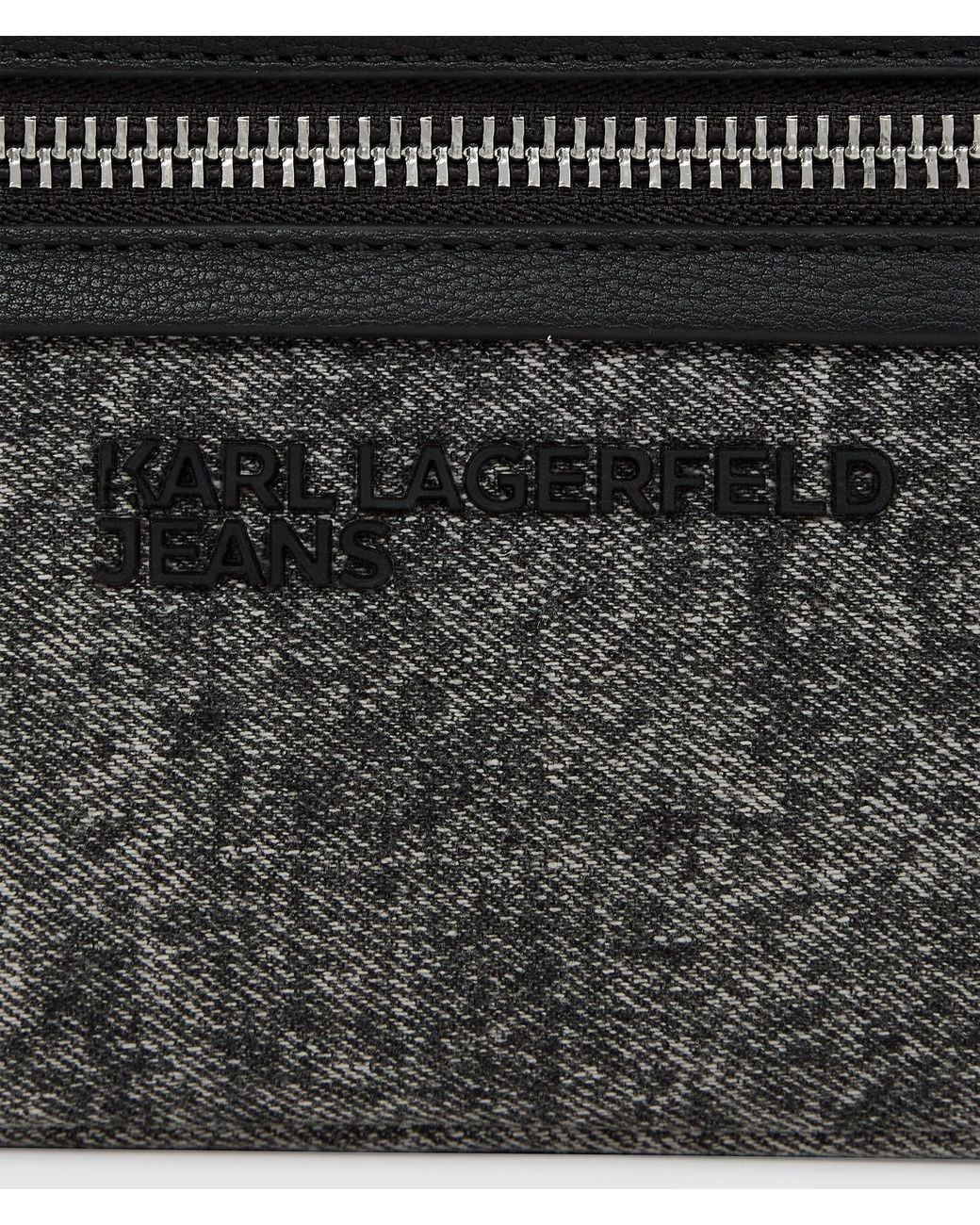 Sac Bandoulière En Denim Délavé, Homme, Taille KL Jeans pour homme en coloris Black