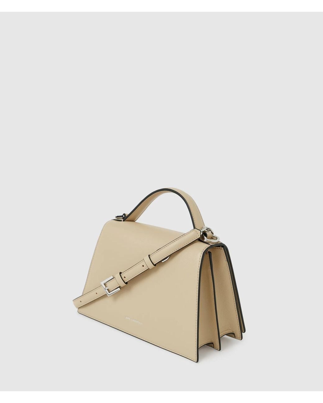 Karl Lagerfeld Natural K/Signature Medium Crossbody Bag