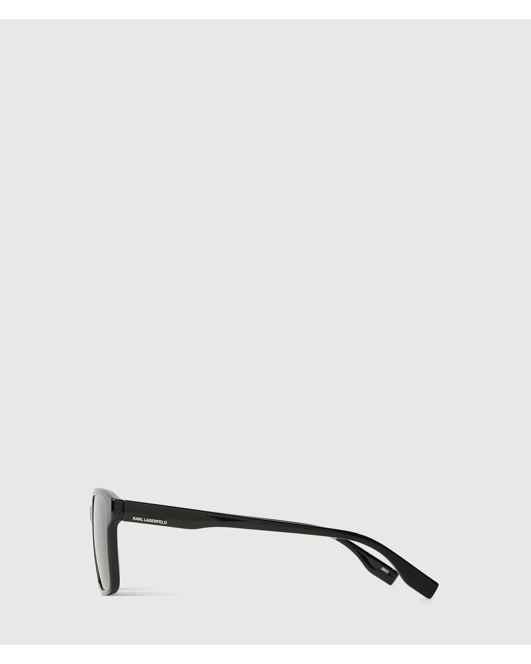 Karl Lagerfeld Gray Logo Rectangle Sunglasses for men