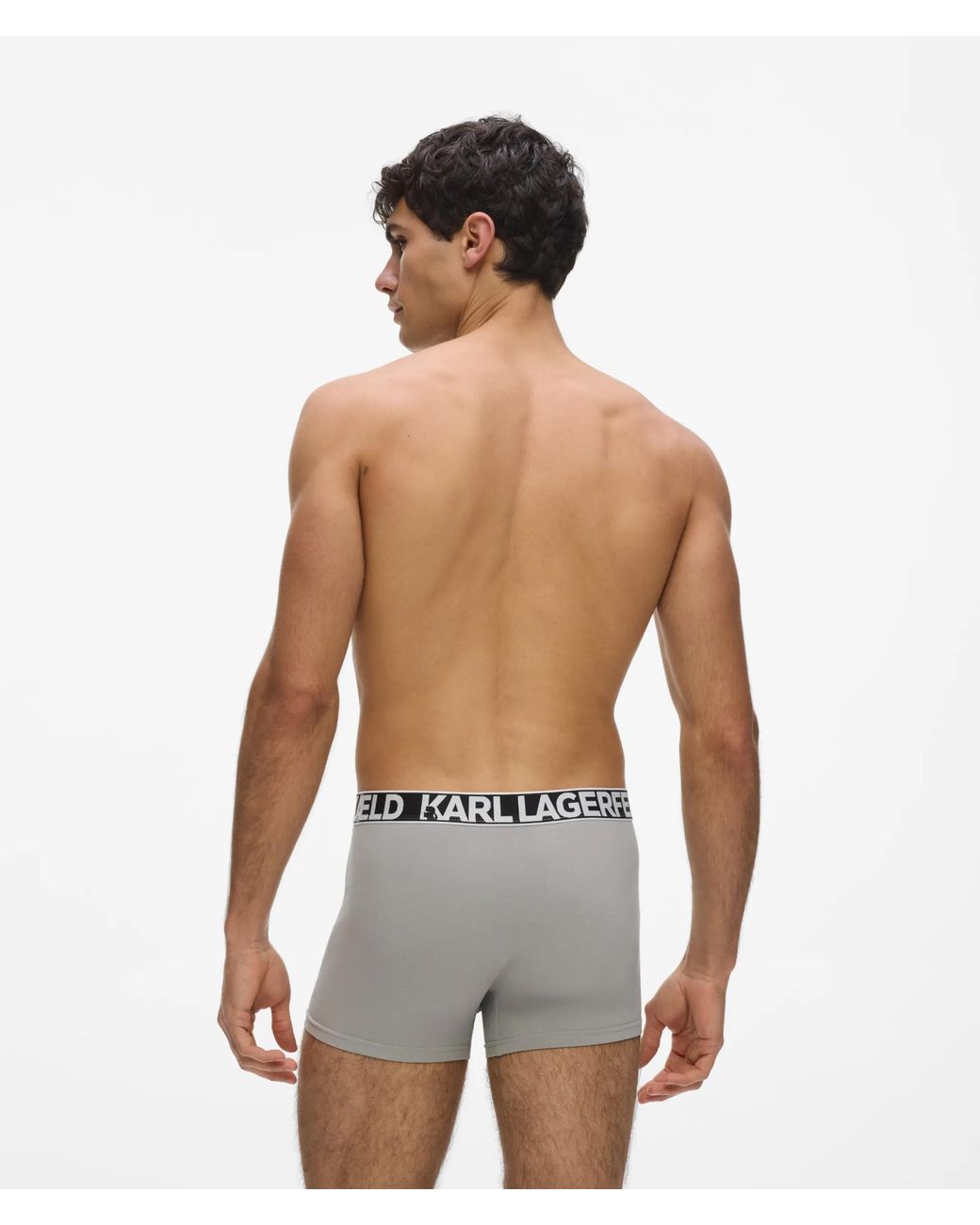 Karl Lagerfeld Blue Bold Logo Trunks – 3-Pack for men