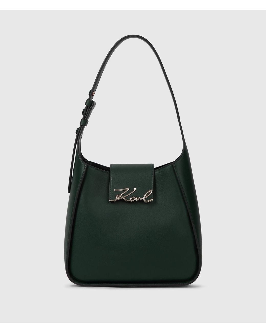 Karl Lagerfeld Black K/Signature Hobo Bag