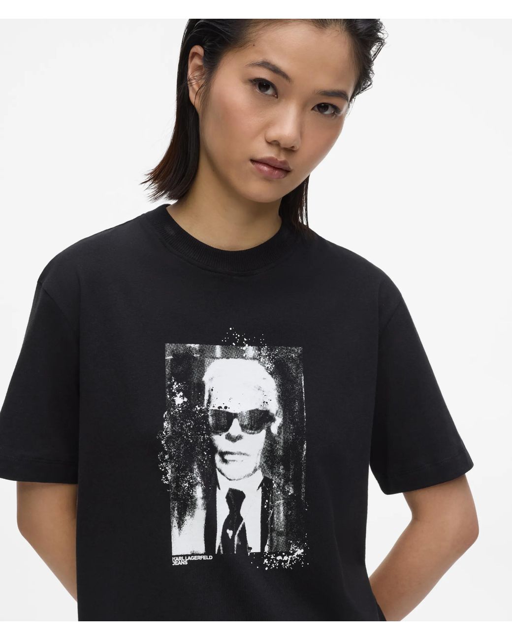 KL Jeans Blue Regular‑Fit Karl Portrait T-Shirt