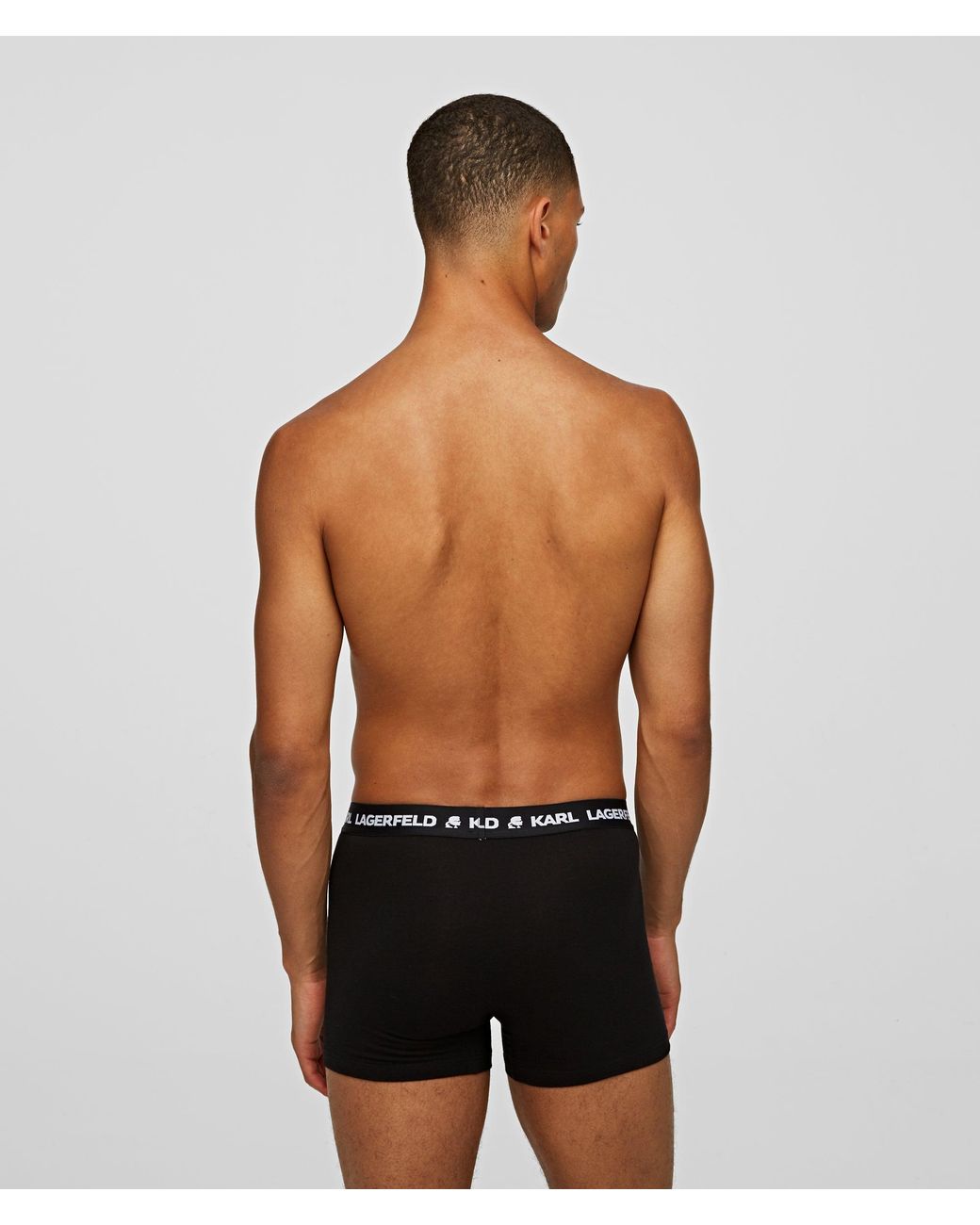 Karl Lagerfeld Black Logo-Waistband Boxers (Set Of Seven) for men