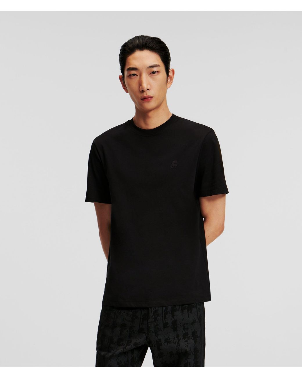 Karl Lagerfeld Black Kameo T-Shirt for men