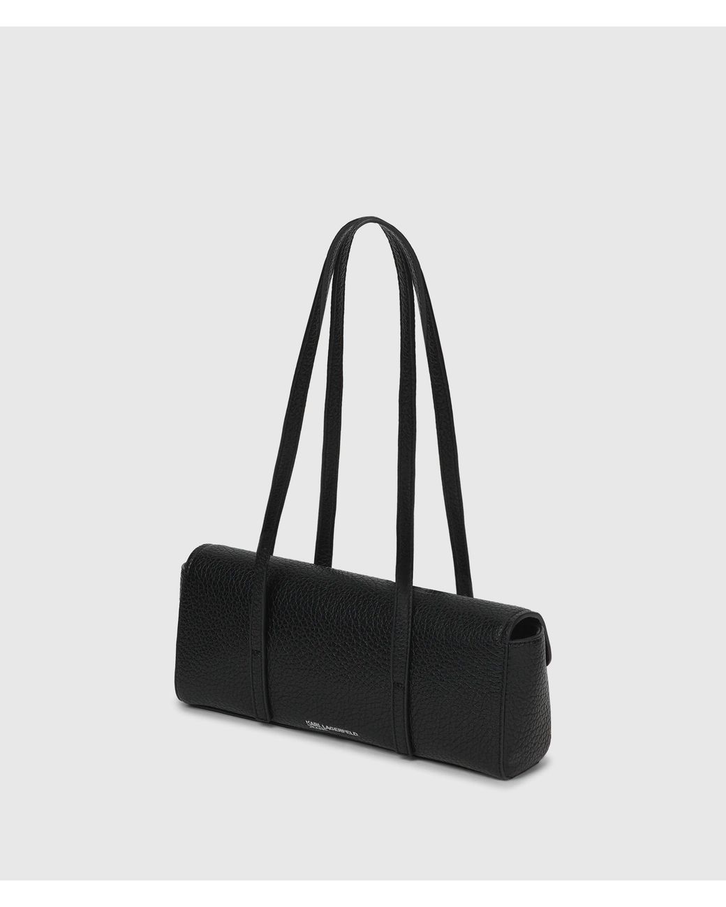 KL Jeans White K Logo Elongated Shoulder Bag