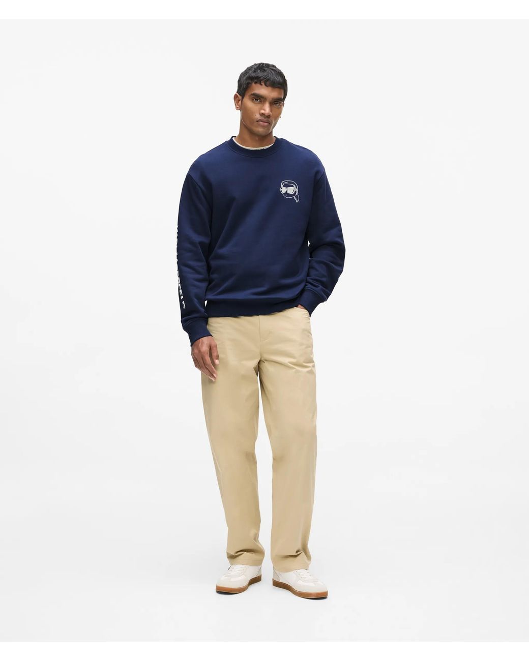 Karl Lagerfeld Blue Ikon Sweatshirt for men