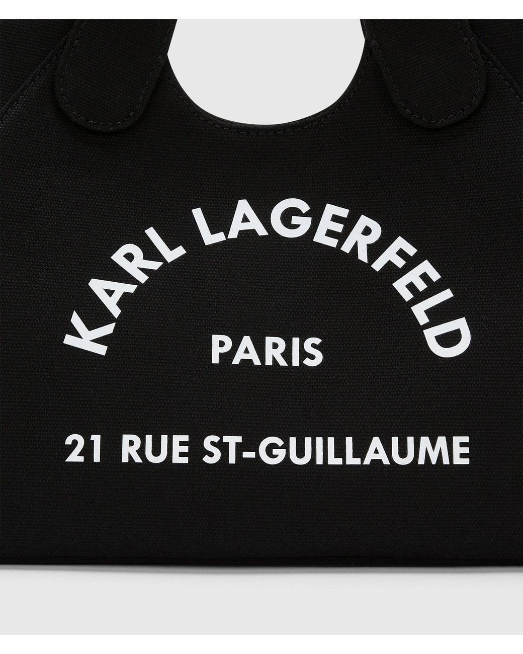 Karl Lagerfeld Black Exclusive Rue St-Guillaume Small Chain Shopper