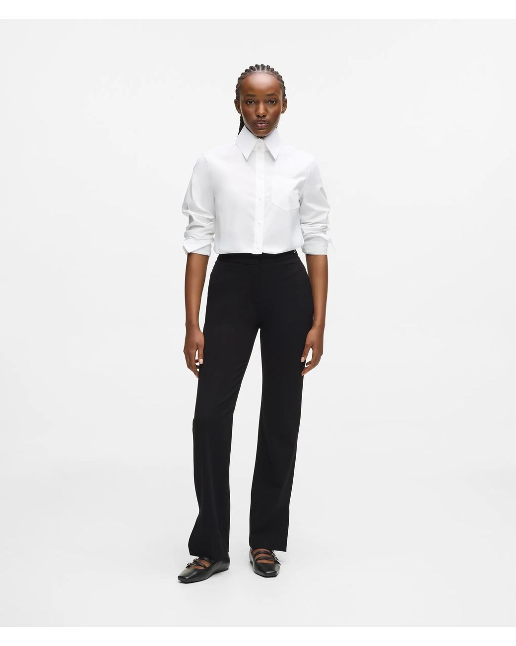 Karl Lagerfeld White Punto Pants