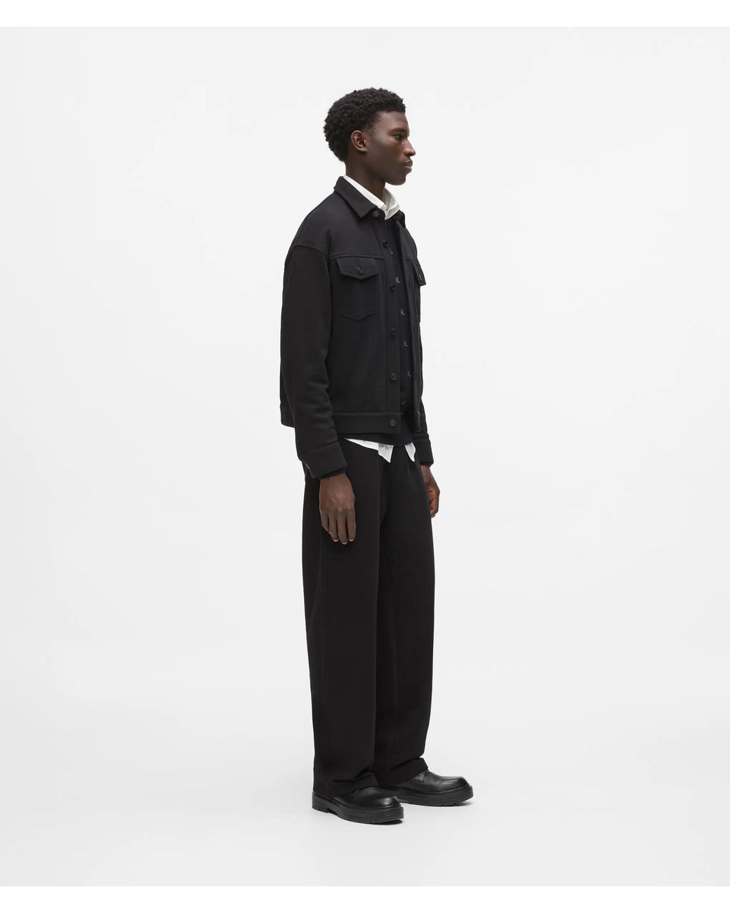 Karl Lagerfeld Black Sweat Overshirt for men