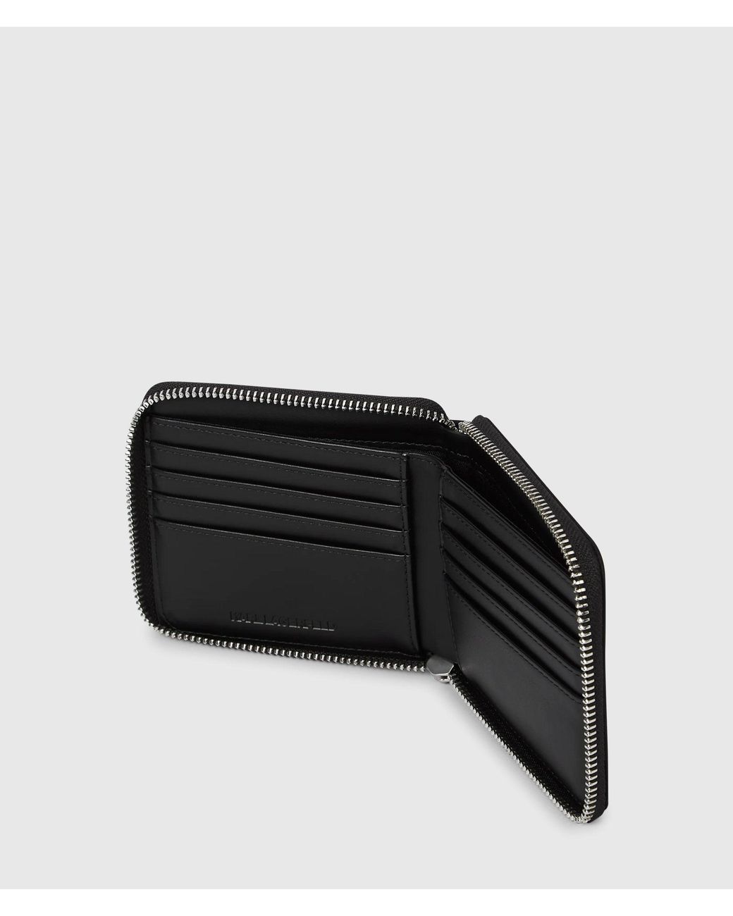 Karl Lagerfeld Black K/Nylon Logo Pin Wallet for men