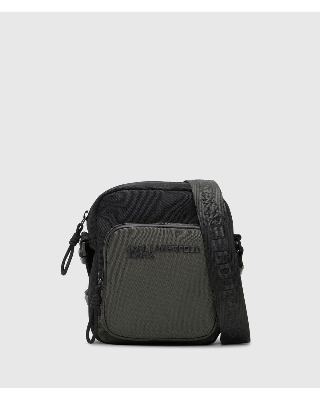 KL Jeans Black Everyday Reporter Bag for men