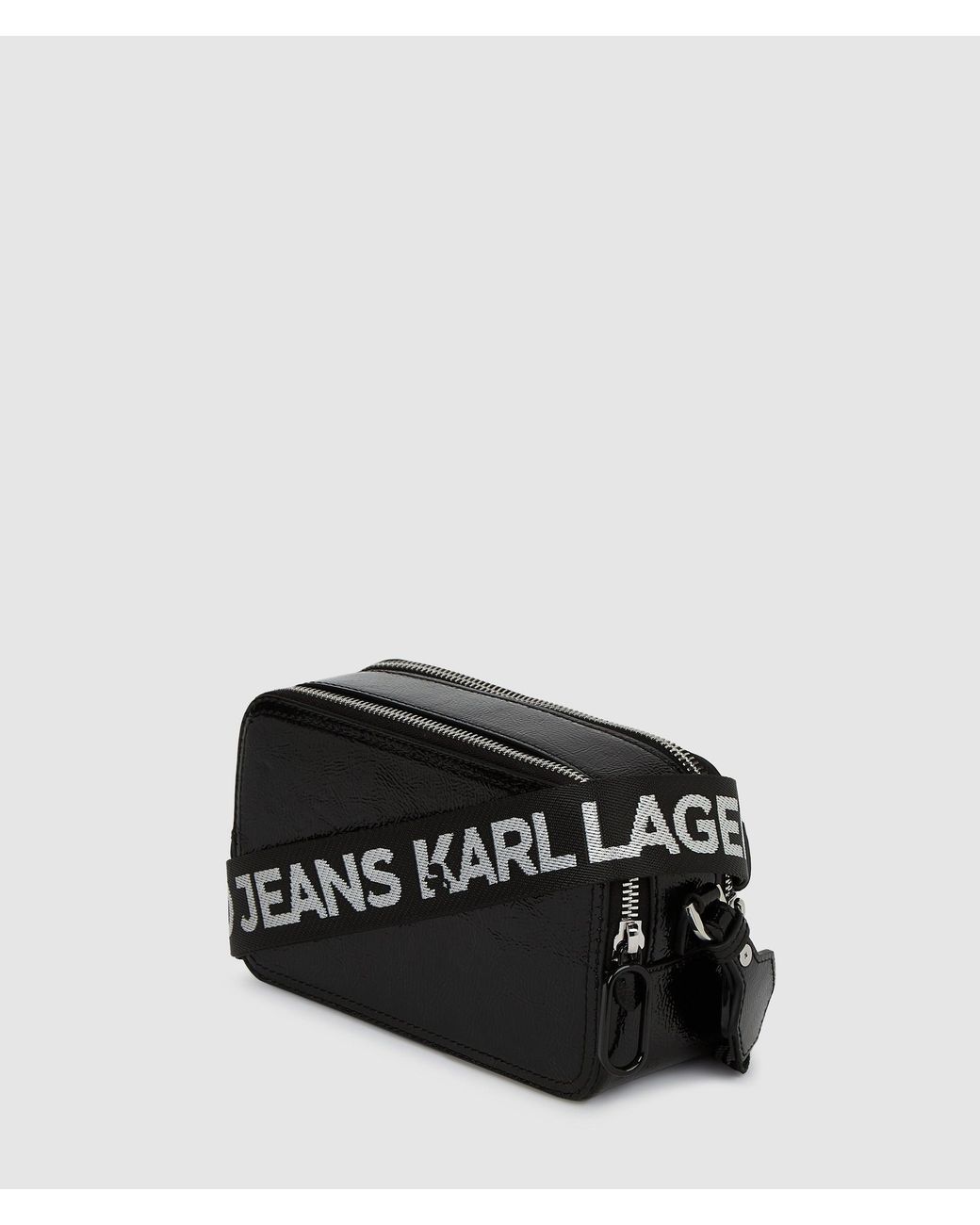 KL Jeans Black Glossy Camera Bag